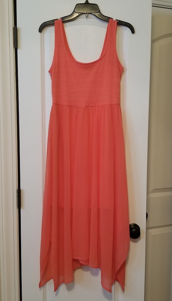 No Comment Orange Handkerchief-Hem
Dress